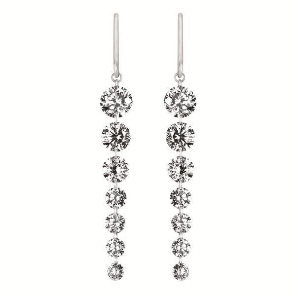 3 Ctw. Lab-Created Drilled Diamond Earrings In 14K Gold William Jeffrey's, Ltd. Mechanicsville, VA