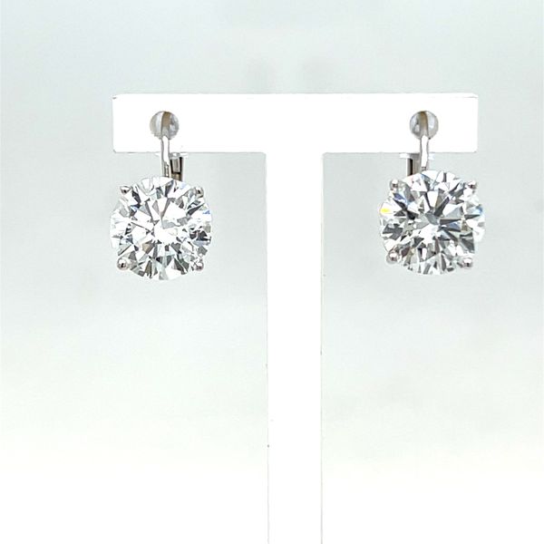4ctw synthetic diamond earrings in 14k white gold William Jeffrey's, Ltd. Mechanicsville, VA