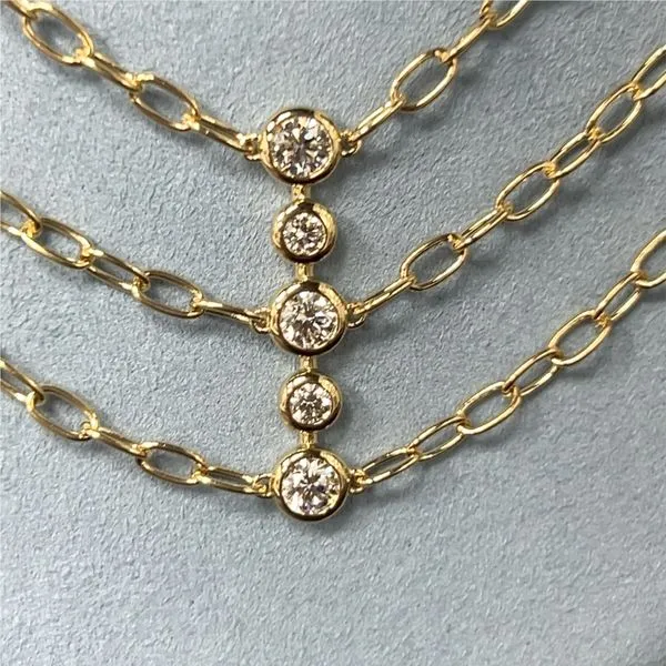 14K yellow gold and diamond bib necklace Image 2 William Jeffrey's, Ltd. Mechanicsville, VA