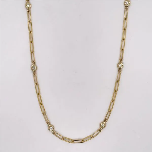 Diamond Paperclip Necklace William Jeffrey's, Ltd. Mechanicsville, VA