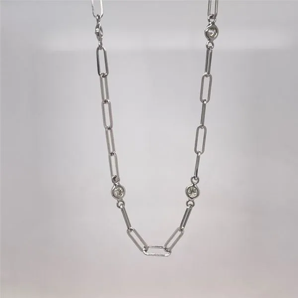 Diamond Paperclip Necklace William Jeffrey's, Ltd. Mechanicsville, VA