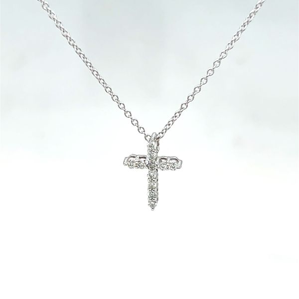0.15ctw Diamond Cross Necklace William Jeffrey's, Ltd. Mechanicsville, VA