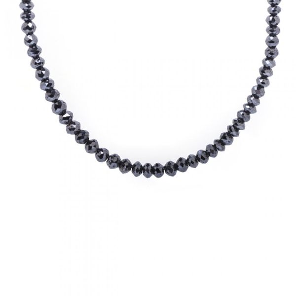 Black Diamond Bead Necklace 40ctw William Jeffrey's, Ltd. Mechanicsville, VA