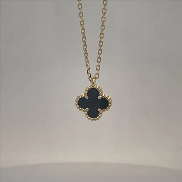 Black Onyx Clover Pendant William Jeffrey's, Ltd. Mechanicsville, VA