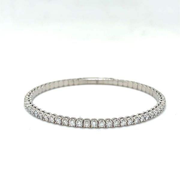 14k white gold labgrown diamond bangle bracelet William Jeffrey's, Ltd. Mechanicsville, VA