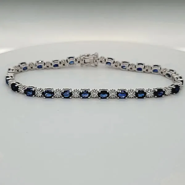 Diamond and sapphire tennis bracelet William Jeffrey's, Ltd. Mechanicsville, VA