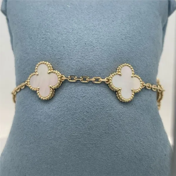Mother of Pearl Clover Bracelet Image 2 William Jeffrey's, Ltd. Mechanicsville, VA