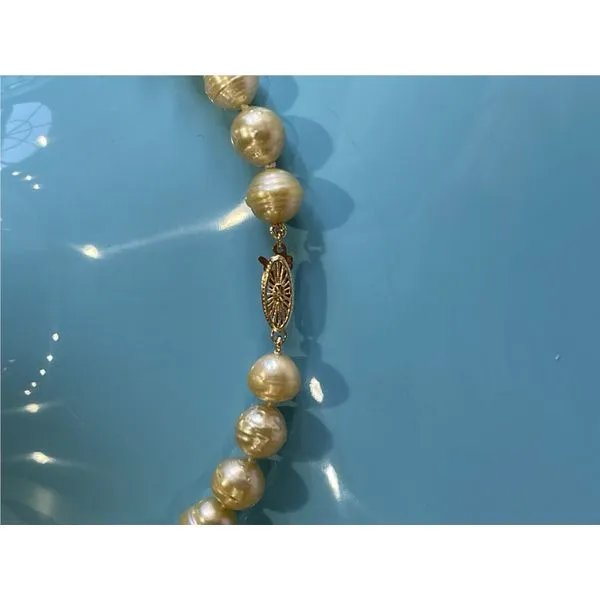 14K Yellow Gold South Sea Pearl Strand Image 3 William Jeffrey's, Ltd. Mechanicsville, VA