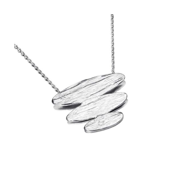 Midi organic shape necklace in sterling silver 925 William Jeffrey's, Ltd. Mechanicsville, VA