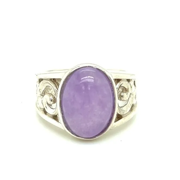 Silver scroll ring with lavender jadeite William Jeffrey's, Ltd. Mechanicsville, VA
