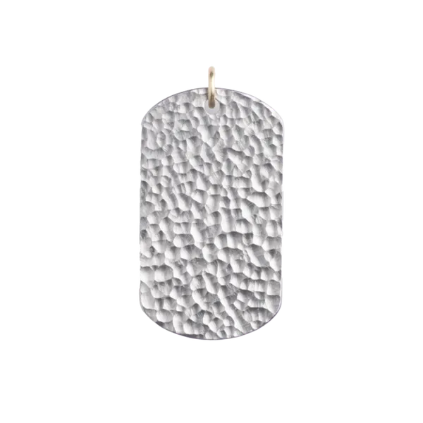 Stainless Steel Foiled Dog Tag Pendant William Jeffrey's, Ltd. Mechanicsville, VA