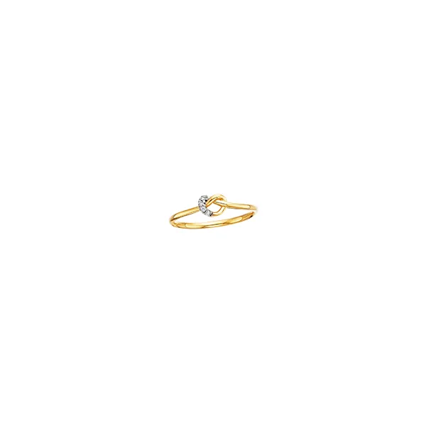 Berco - 10KY Petite Loveknot Ring .03TW Woelk's House of Diamonds Russell, KS