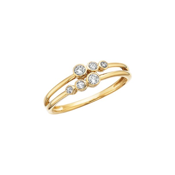 Diamond Bypass Bezel Ring Woelk's House of Diamonds Russell, KS