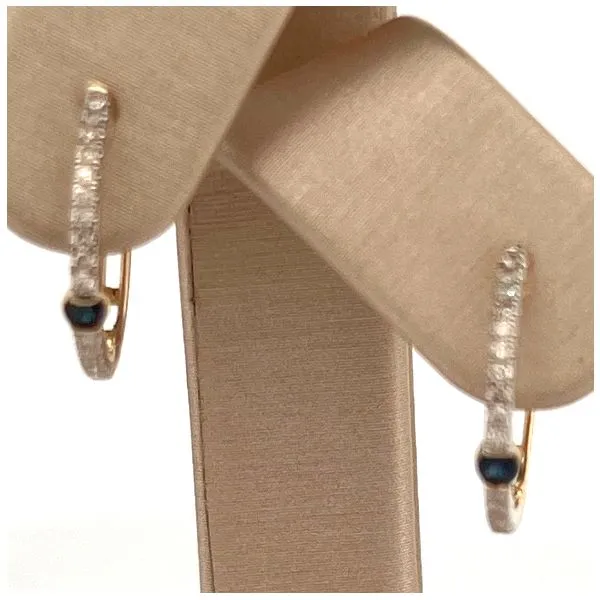 Sapphire Hoop Earrings Woelk's House of Diamonds Russell, KS