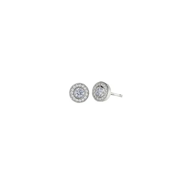 Sterling Silver Earrings With Round Simulated Light Amethyst Woelk's House of Diamonds Russell, KS