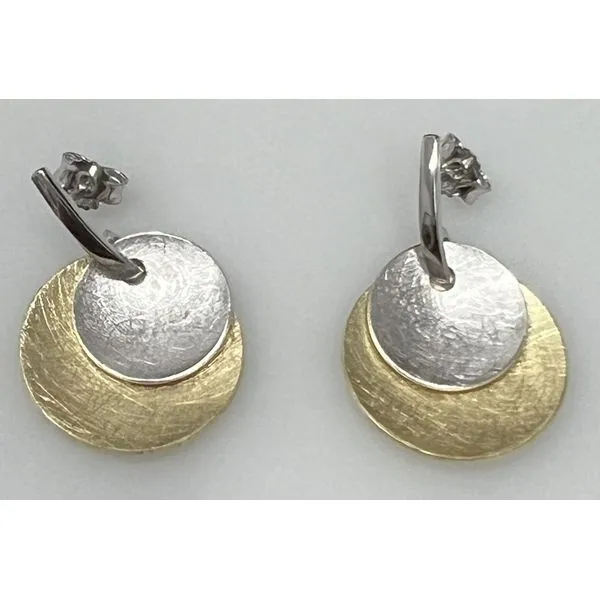 Sterling Silver Earring - White & Yellow Woelk's House of Diamonds Russell, KS