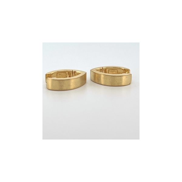 Yellow Huggie Style Hinged Earring Woelk's House of Diamonds Russell, KS