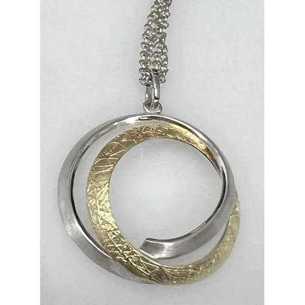Sterling Silver Pendant White & Yellow Woelk's House of Diamonds Russell, KS