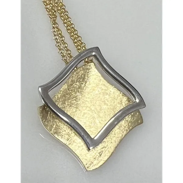 Silver Pendant - Yellow & White Woelk's House of Diamonds Russell, KS