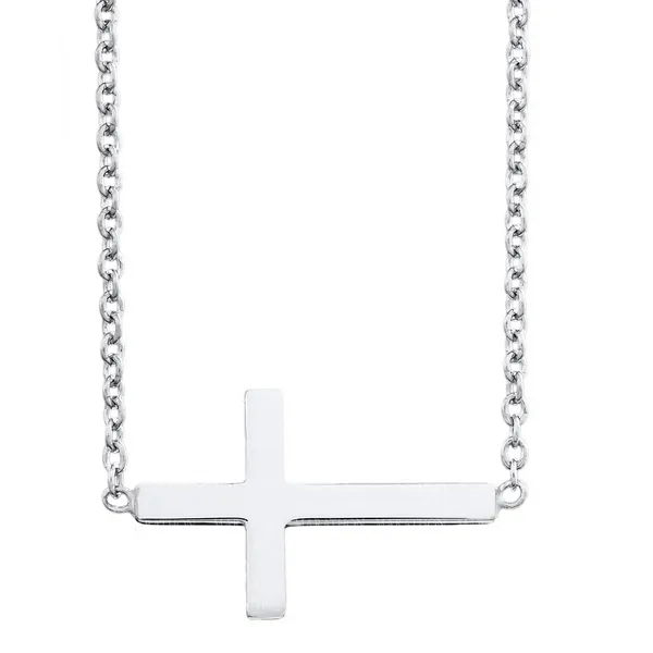 Sterling Silver Sideways Cross Woelk's House of Diamonds Russell, KS
