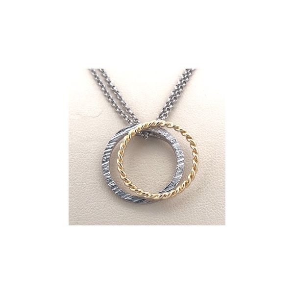 Silver Pendant with Gold overlay Woelk's House of Diamonds Russell, KS