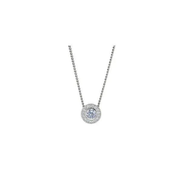 Sterling Silver Pendant With Round Simulated light Amethyst Birthstone Woelk's House of Diamonds Russell, KS
