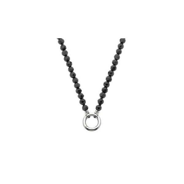 Sterling Sivler  Onxy Charm Holder Neck Woelk's House of Diamonds Russell, KS