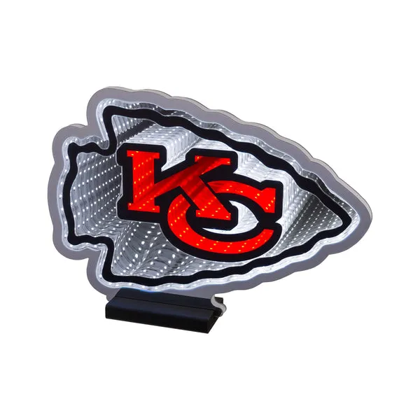 NFL Kansas City Chiefs LED Infinity Logo Light Woelk's House of Diamonds Russell, KS