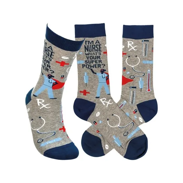 Socks - I'm A Nurse Woelk's House of Diamonds Russell, KS
