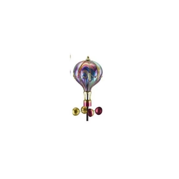 Swirl Balloon Spinner Solar Stake - Purple Woelk's House of Diamonds Russell, KS