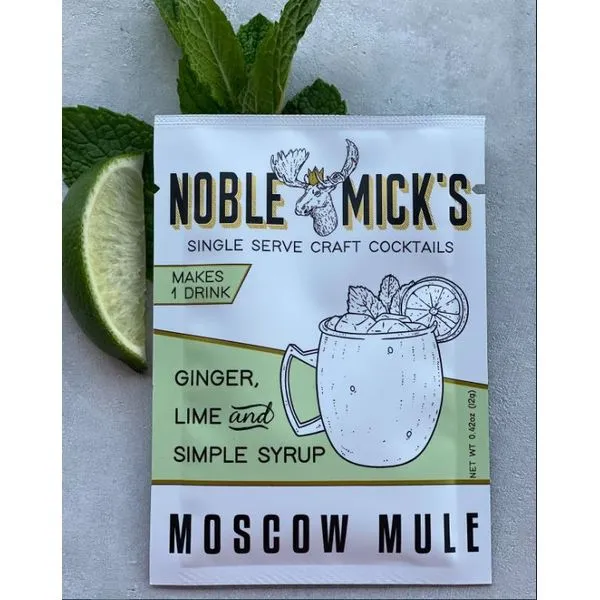 Single serve craft cocktail - Moscow Mule mix packets Woelk's House of Diamonds Russell, KS