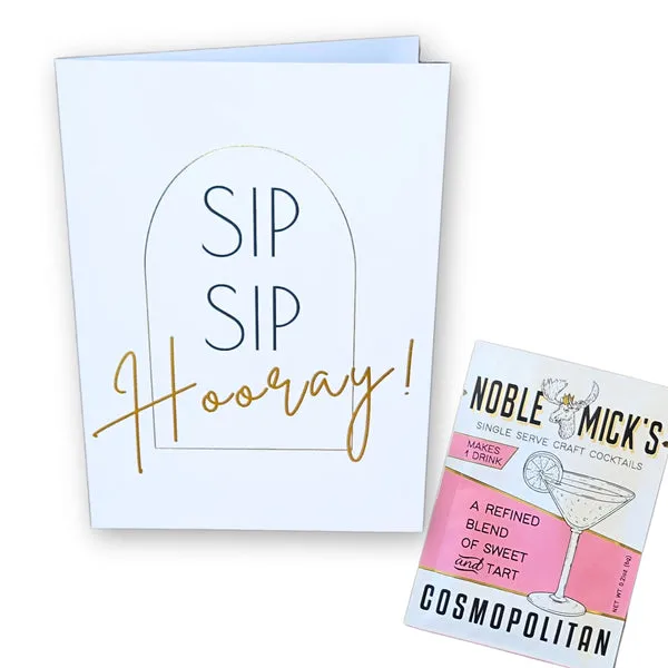 Sip Sip Horray Cocktail Card Woelk's House of Diamonds Russell, KS