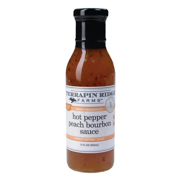 Hot Pepper Peach Bourbon Sauce Woelk's House of Diamonds Russell, KS