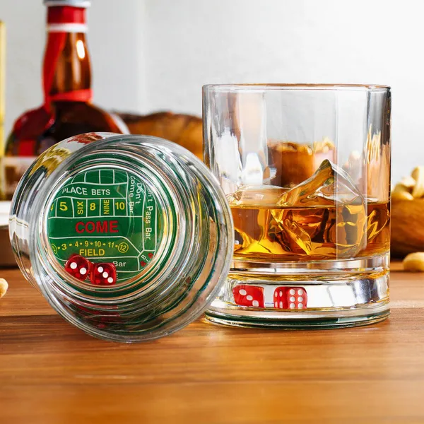 Craps Shoot Double Old Fashion, Set of 2 Woelk's House of Diamonds Russell, KS
