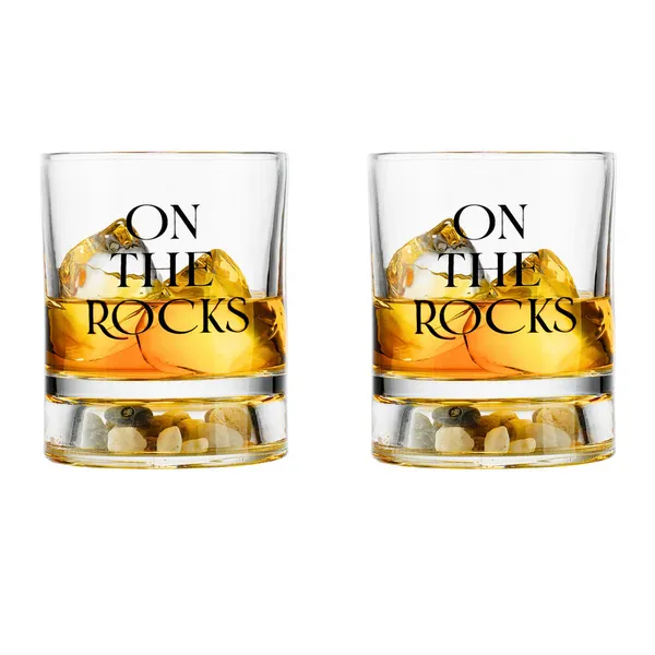 On The Rocks Double Old Fashion, Set of 2 Woelk's House of Diamonds Russell, KS