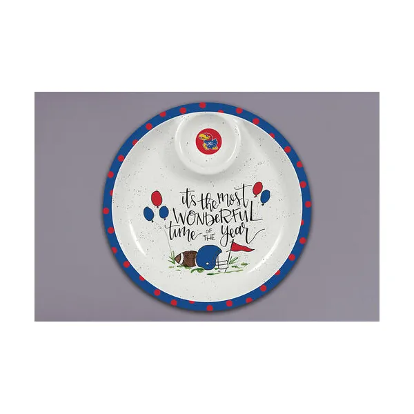 KANSAS UNIVERSITY MEL CHIP & DIP TRAY similar item image
