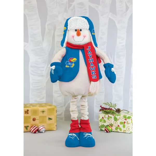 KU Frosty Plush Snowman Mascot Woelk's House of Diamonds Russell, KS