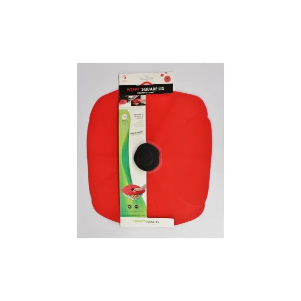 Charles Viancin - Poppy Silicone Lid for Food Storage and Cooking 13 X 12 Airtight Seal on Any Smooth Rim Surface - BPA-Free - Oven, Microwave, Freeze Woelk's House of Diamonds Russell, KS