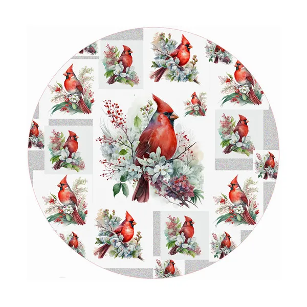 Floral Cardinal Woelk's House of Diamonds Russell, KS