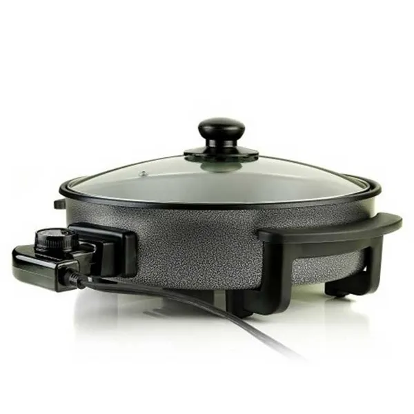Ovente 12 Inch Electric Skillet w/ Glass lid - Black Woelk's House of Diamonds Russell, KS