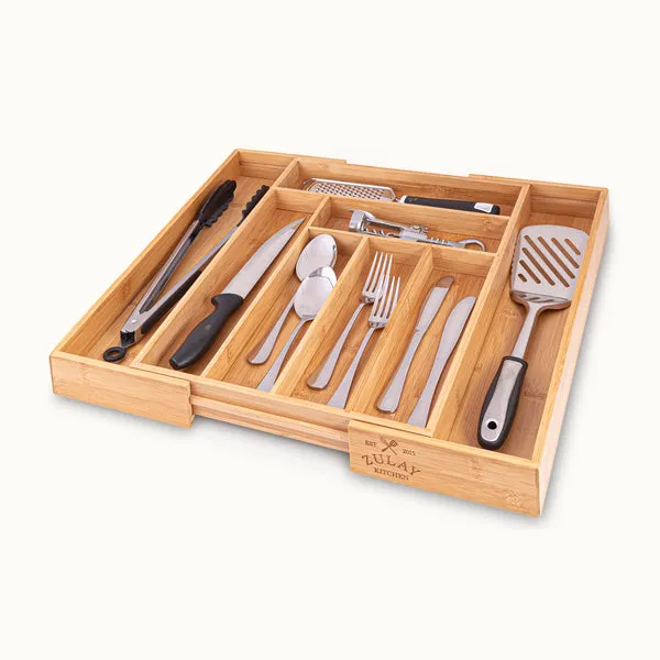 Expandable Bamboo Kitchen Drawer Organizer Woelk's House of Diamonds Russell, KS