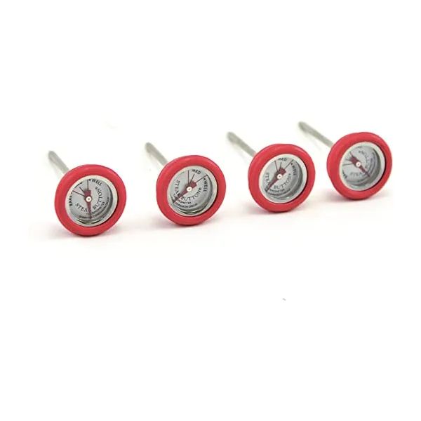 REUASABLE STEAK BUTTON/ SET 4 SILICONE COVER