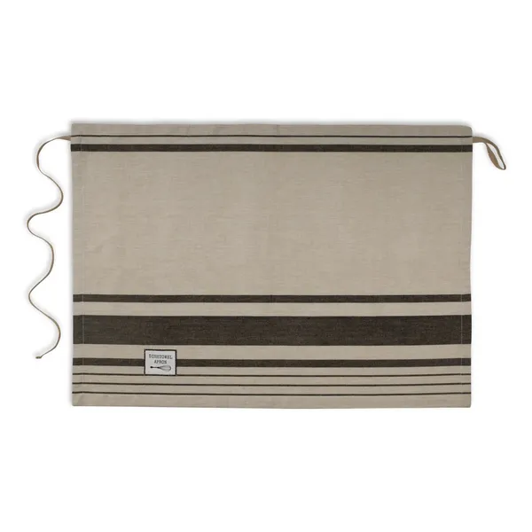 FLAX & BLACK PANTRY STRIPE DISH TOWEL APRON Woelk's House of Diamonds Russell, KS