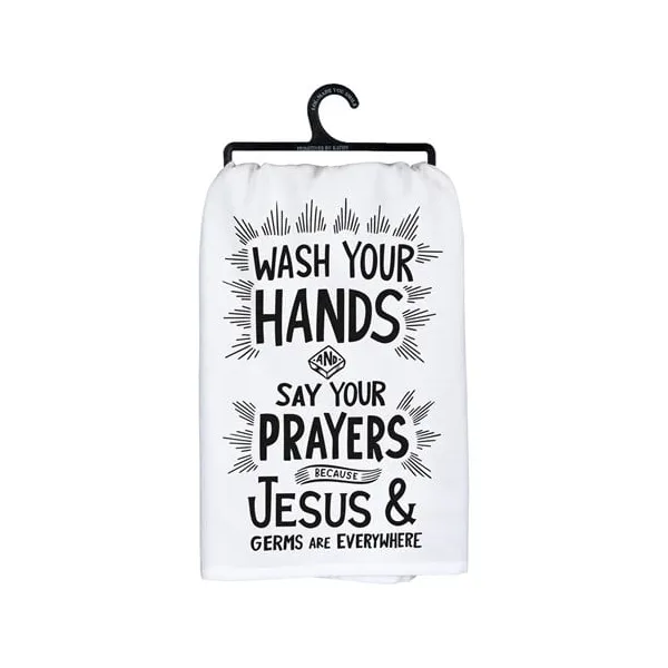 Kitchen Towel - Jesus & Germs Woelk's House of Diamonds Russell, KS