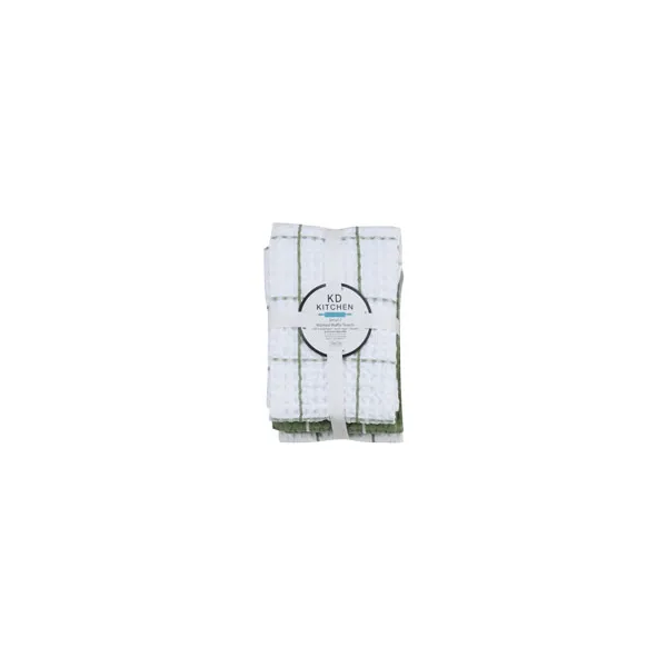 Green Tea Waffle 3pc Set Woelk's House of Diamonds Russell, KS