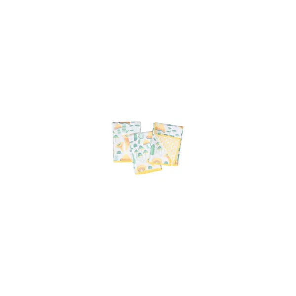Mighty Mini Towel (Set of 3) Reversible - HJ Misty Mushrooms - Yellow Woelk's House of Diamonds Russell, KS