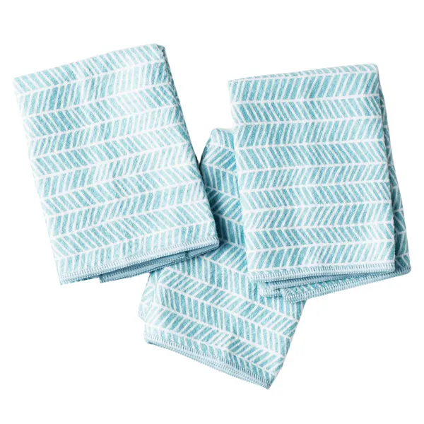 Mighty Mni Towel (Set of 3) - Branches Turquoise Woelk's House of Diamonds Russell, KS