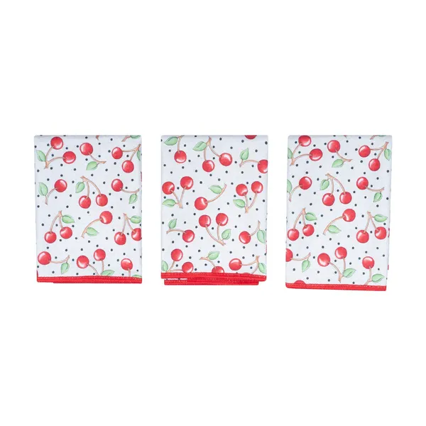 Mighty Mini Towel (Set of 3) Reversible - ME Cherry Harvest Woelk's House of Diamonds Russell, KS