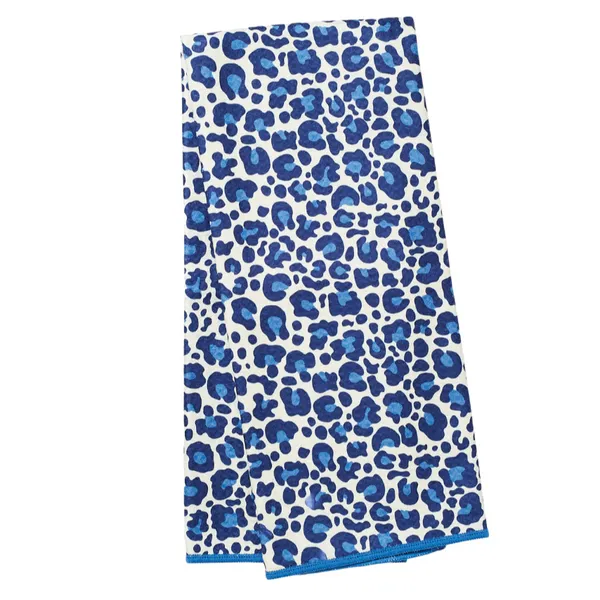 Anywhere - Towel - Leopard Blue Woelk's House of Diamonds Russell, KS