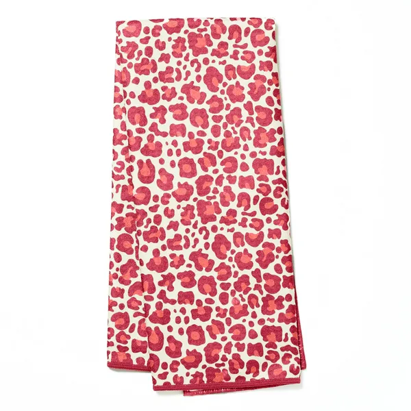 Anywhere Towel - Leopard Red Woelk's House of Diamonds Russell, KS